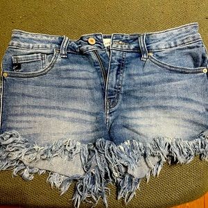 Kancan frayed shorts
